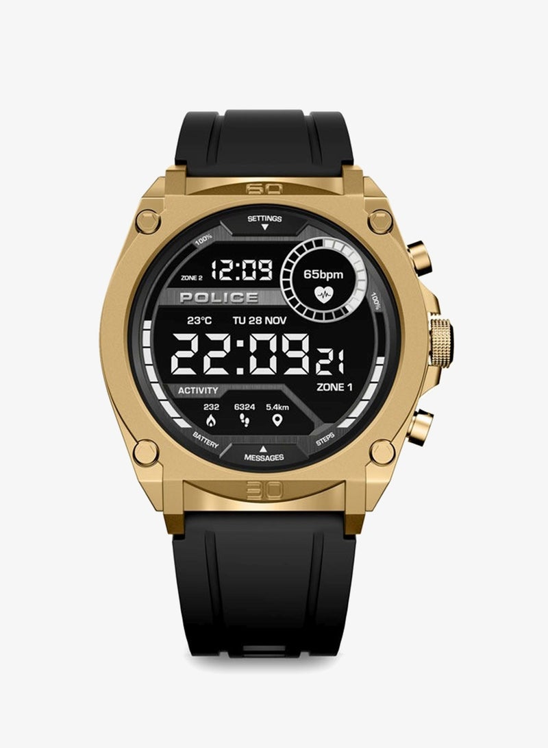 POLICE My Avatar Men's 45mm Smartwatch, AMOLED Display, Wireless Connectivity, Quick-Release Strap, iOS & Android Compatible - Image 1