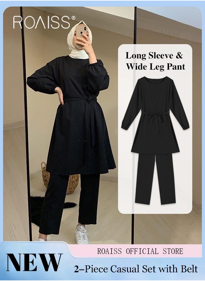 2Pcs Women's Casual Set Long-Sleeved Top + Pants of The Same Color Malay Indonesia Style Loose Casual Comfortable - pzsku/Z63B5CD9ED73A02C061D9Z/45/_/1715418783/68881e5d-ed43-419c-a746-8949462e925e