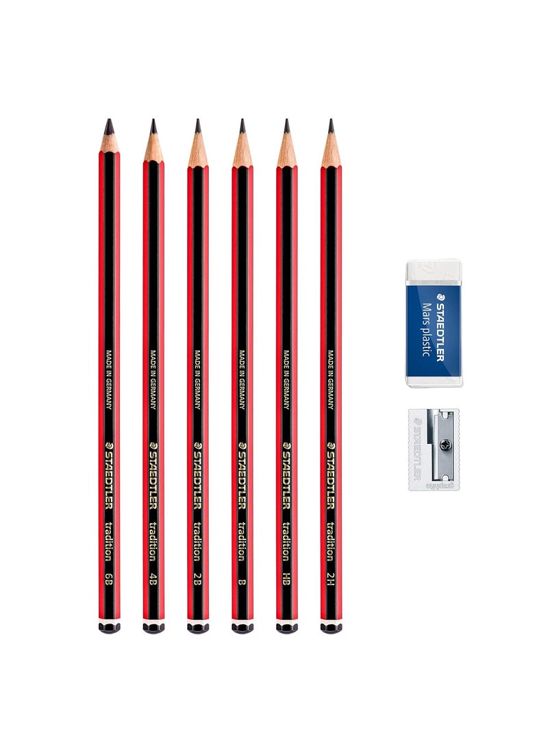 STAEDTLER Staedtler Tradition Sketching Pencil Set 110C6  - Image 4