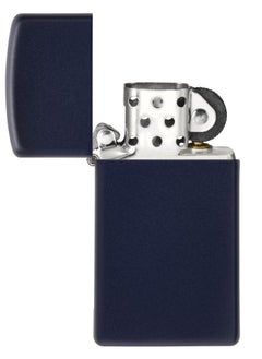 Zippo 1639 Slim Navy Blue Matte Windproof Lighter  - Image 4