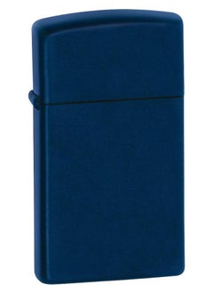 Zippo 1639 Slim Navy Blue Matte Windproof Lighter  - Image 1