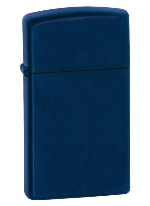 1639 Slim Navy Blue Matte Windproof Lighter