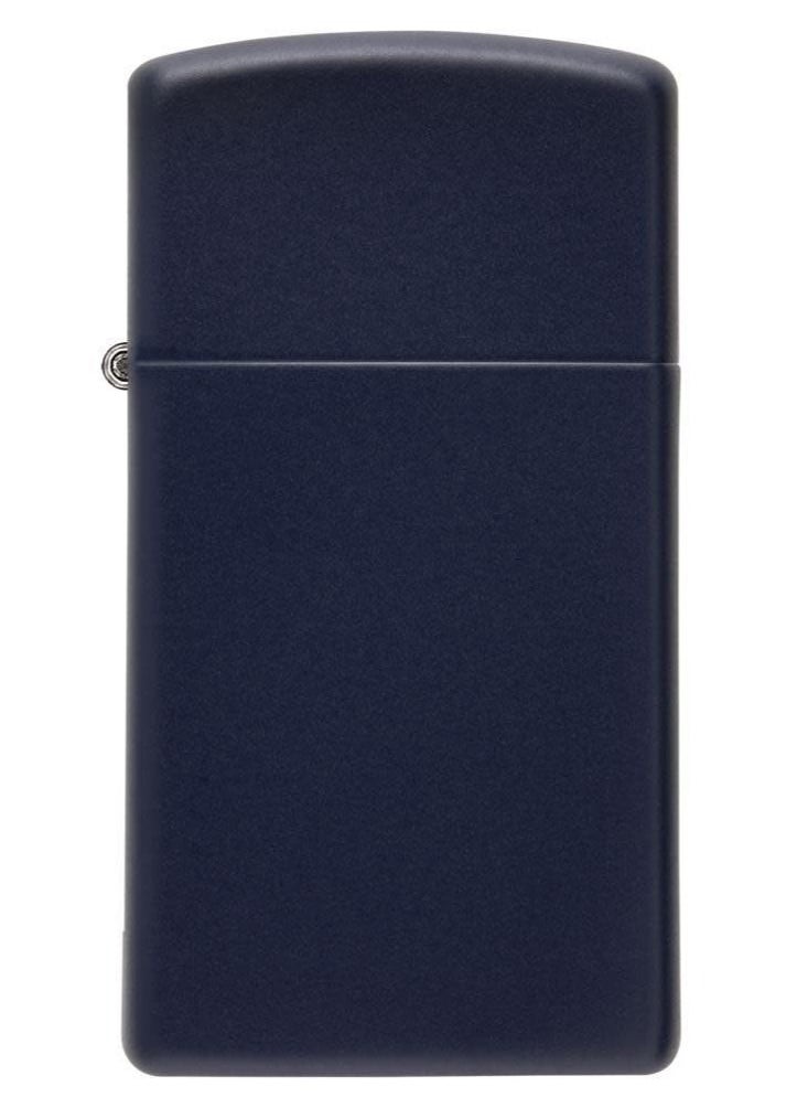 Zippo ولاعة زيبو 1639 رفيعة باللون الأزرق الداكن غير اللامع مقاومة للرياح  - Image 2