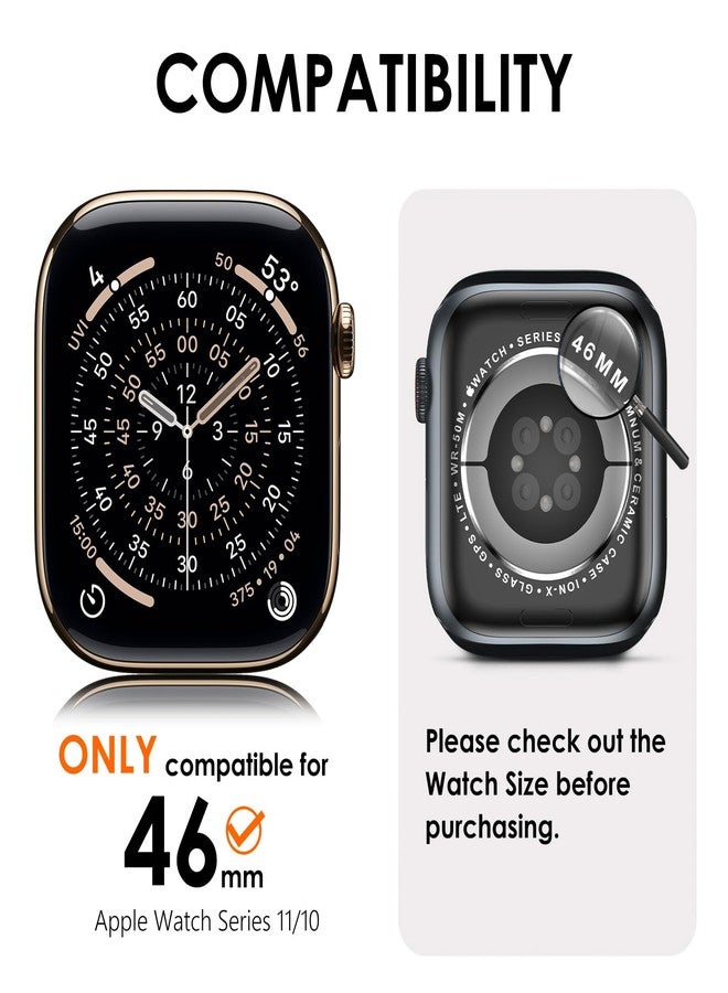 KADES Crown Bling Compatible Apple Watch Band Series 11 10 for Women 46mm, Stainless Steel Crown Strap with Bling Case & Screen Protector, for Apple Watch, Dressy Diamond Metal Band, Starlight - Image 2