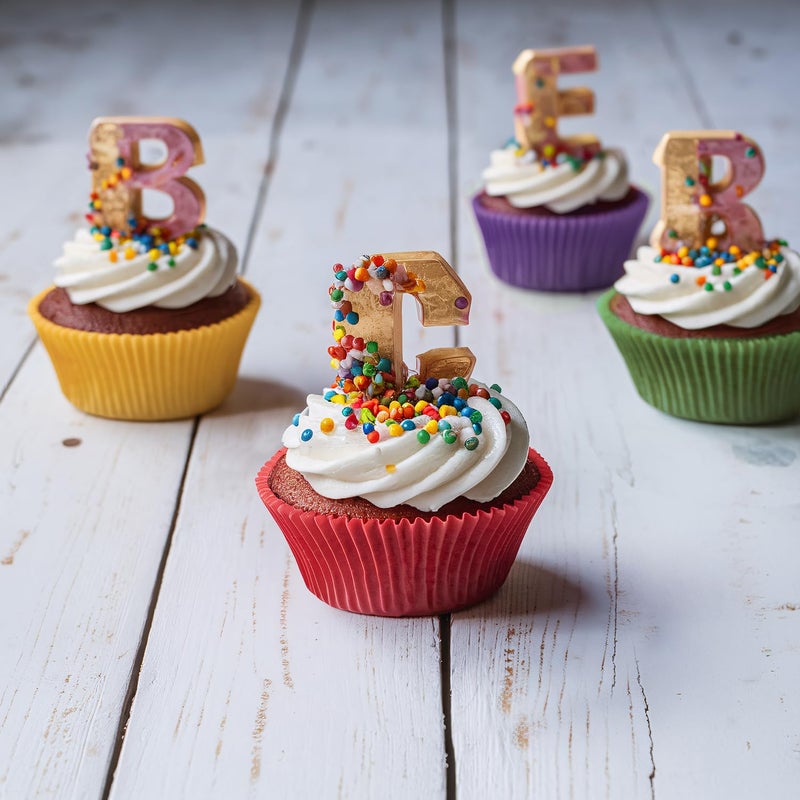 GUSTO [500 Pcs] Mini Cupcake Liners for Baking, Colorful Muffin Liners, Food Grade & Grease-Proof, Baking Cups - Bright Assorted Colors for Candy Cups and Cake Balls - (Formerly Comfy Package) - Image 3