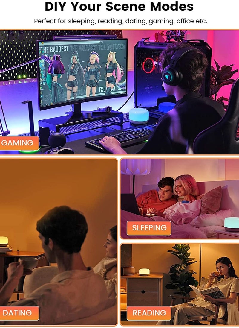 Yeelight - Yeelight Smart Bedside Table Lamp RAZER D2 Dimmable RGB Touch Light for Bedroom and Living Room Compatible with Ok Google Apple Home Kit and Alexa - Image 1