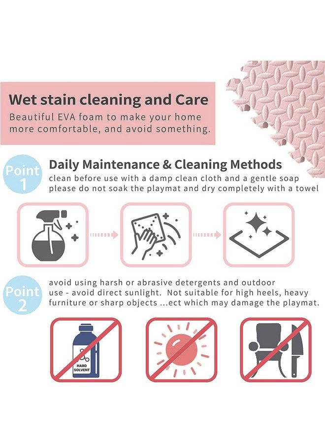 SIGNATRON 4pc- 16 SqFt, Blue Red Kids Puzzle Exercise Mat with EVA Foam Interlocking Tiles Play mats and Protective Flooring for Office and Home (Blue - Red) - Image 5