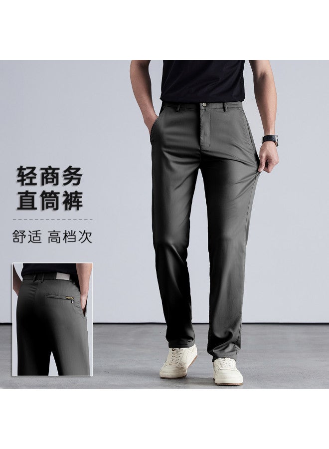 Tucano casual Easy-care Men's Pants - Comfortable, Versatile, Stretchy & Lightweight Mulberry Silk Fabric - Image 2