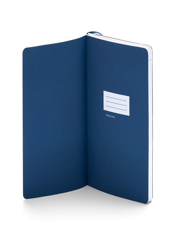 Poppin Medium Journal Notebook, Soft Cover Notebook for Journaling & Writing, 8.25 x 5 inches, 192 Pages, Ruled/Lined (Navy) - Image 3
