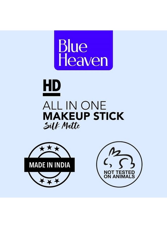 Blue Heaven Hd All In One Medium Coverage Makeup Stick Silk Matte101 Vanillavery Fair 10Gm1 Count - Image 5