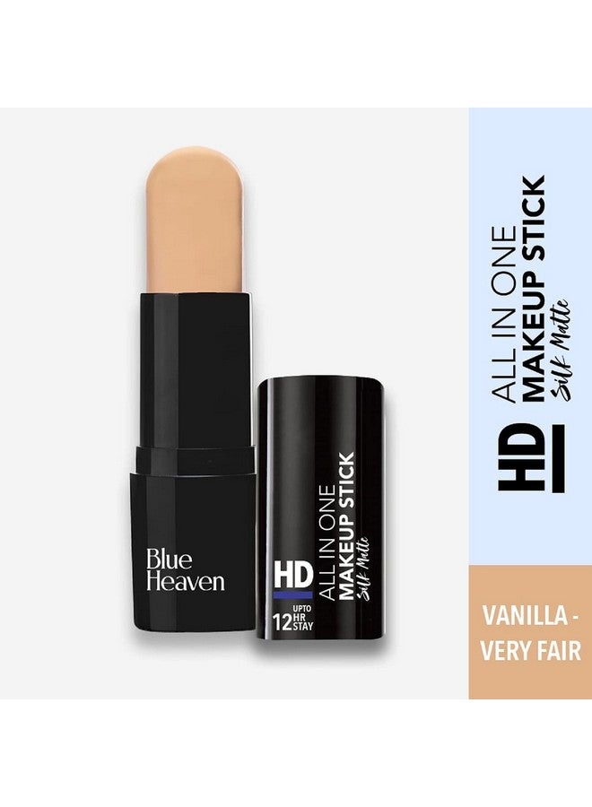 Blue Heaven Hd All In One Medium Coverage Makeup Stick Silk Matte101 Vanillavery Fair 10Gm1 Count - Image 2