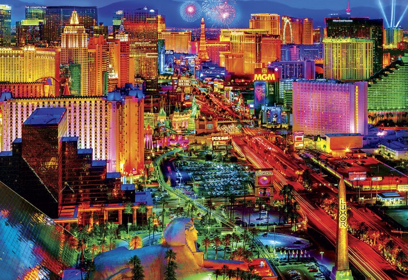 Buffalo Games - Viva Las Vegas - 2000 Piece Jigsaw Puzzle - Image 1