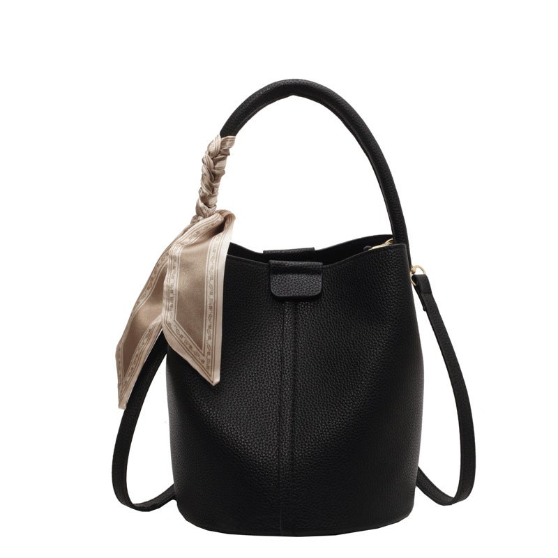 High-End Niche Bucket Bag Handbag Women'S Bag New Style Simple Large Capacity Shoulder Crossbody Bag Vegetable Basket Bag - Image 1