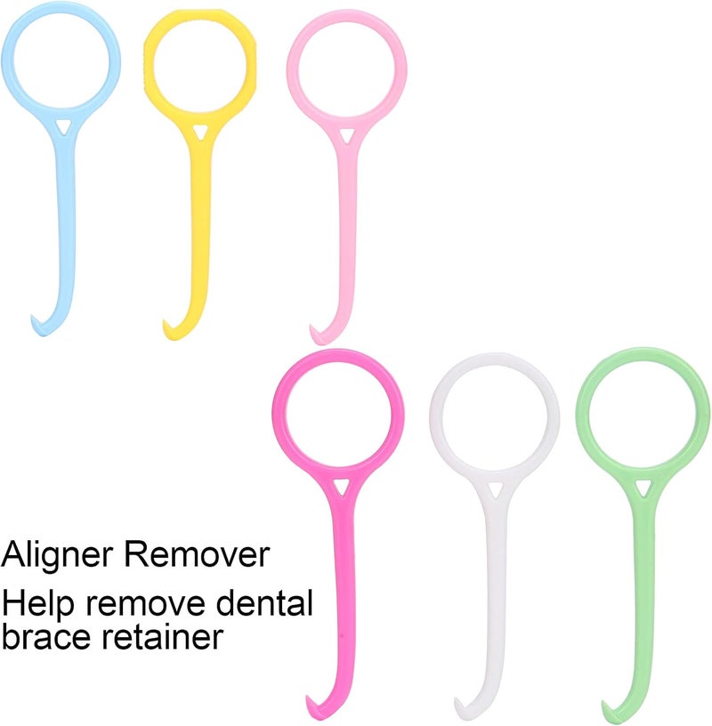 Big Man Aligner Remover Tool, Food-Grade Plastic Accessory for Oral Care (6 Pieces in Various Colors) - Image 3