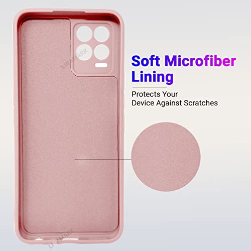 LIRAMARK Silicone Soft Back Cover Case for Realme 8 4G/Realme 8 Pro (Silicone Pink) - Image 3