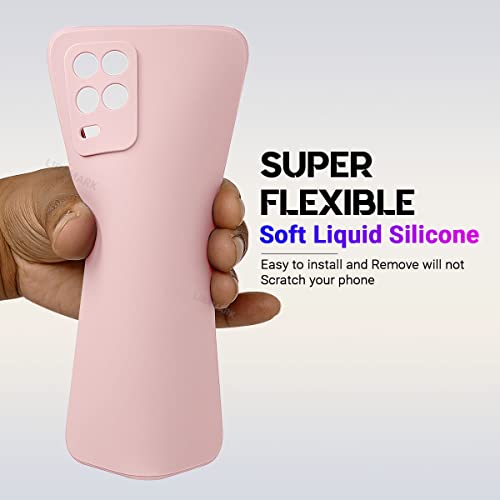 LIRAMARK Silicone Soft Back Cover Case for Realme 8 4G/Realme 8 Pro (Silicone Pink) - Image 4