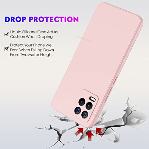 LIRAMARK Silicone Soft Back Cover Case for Realme 8 4G/Realme 8 Pro (Silicone Pink) - Image 5