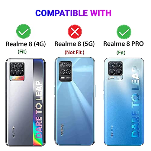 LIRAMARK Silicone Soft Back Cover Case for Realme 8 4G/Realme 8 Pro (Silicone Pink) - Image 2