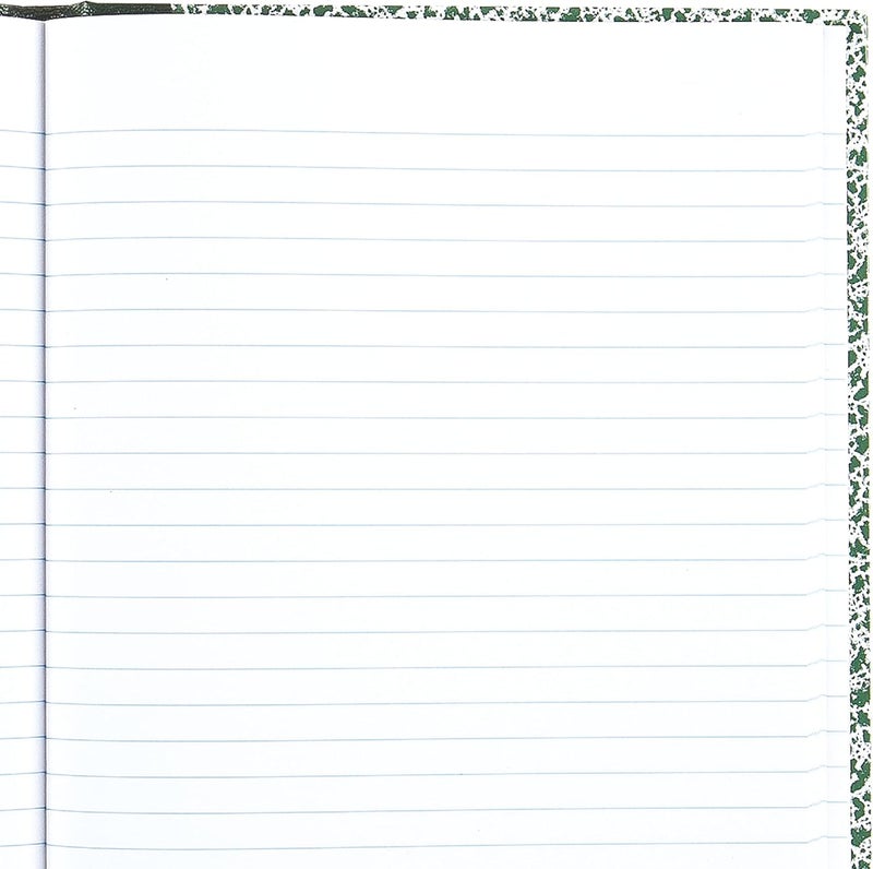 Rediform National 53010 Lab Notebook - 96 Sheets, Wide Ruled, Green Marble Cover, 10 1/8 x 7 7/8 inches - Image 5