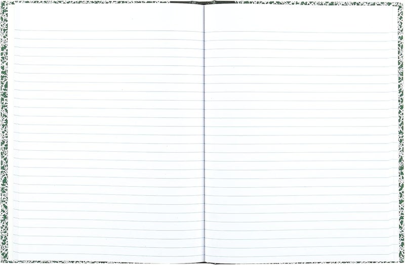 Rediform National 53010 Lab Notebook - 96 Sheets, Wide Ruled, Green Marble Cover, 10 1/8 x 7 7/8 inches - Image 3