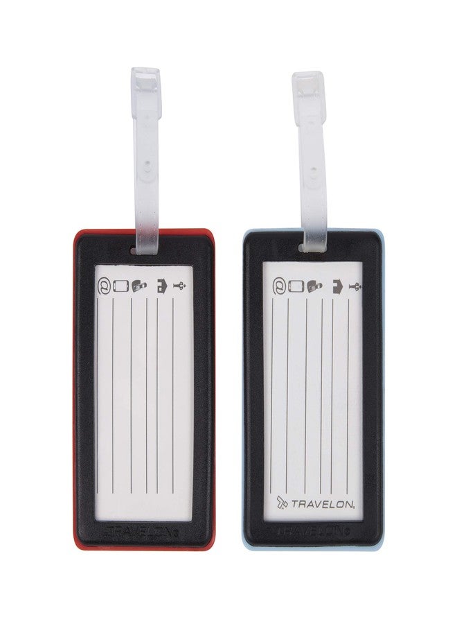 Travelon Set of 2 Luggage Tags, Passport Stamps - Image 4