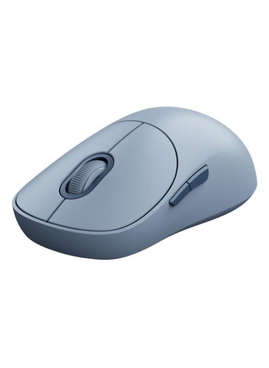 Wireless Mouse 3 | TTC Silent Keys | Dual 2.4GHz And Bluetooth Modes Pairing With Up To 3 Devices | PixArt 1200DPI Precision Sensor | Blue