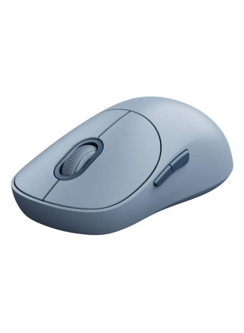 Xiaomi Wireless Mouse 3 | TTC Silent Keys | Dual 2.4GHz And Bluetooth Modes Pairing With Up To 3 Devices | PixArt 1200DPI Precision Sensor | Blue - Image 1