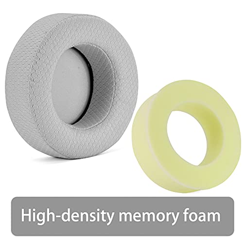 defean Upgrade VirtuosoXT Gray Thicker Earpads - Ear Cushion Compatible with Corsair Virtuoso RGB Wireless SE/Virtuoso XT Gaming Headset, Breathable, High-Density Noise Cancelling Foam, Added Thickness - Image 5