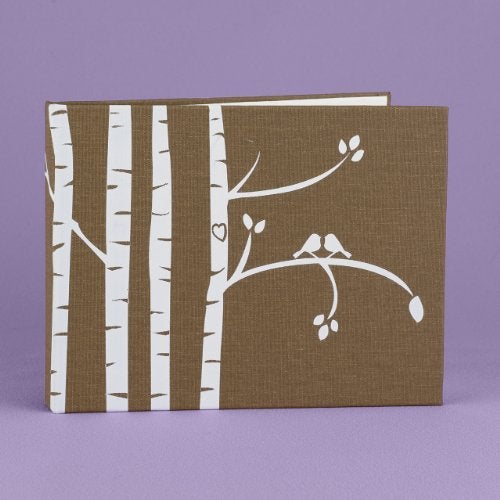 Hortense B. Hewitt Spiral Bound Compact Wedding/Event Guest Book, 7.5 x 5.75-Inch, Birch Trees - Image 2