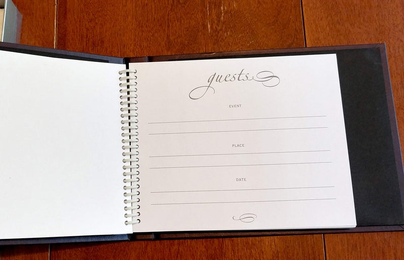 Hortense B. Hewitt Spiral Bound Compact Wedding/Event Guest Book, 7.5 x 5.75-Inch, Birch Trees - Image 4