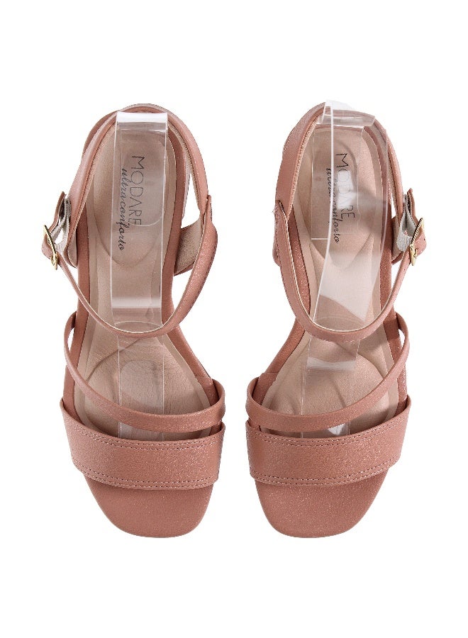 MODARE Mid Heels Sandals for Women – Sling Back Heel Sandals for Girls with Ankle Strap - Image 4