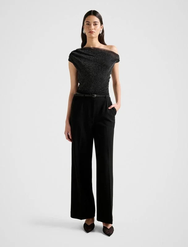 forever new RYLEE Tipped Shoulder Glitter Top