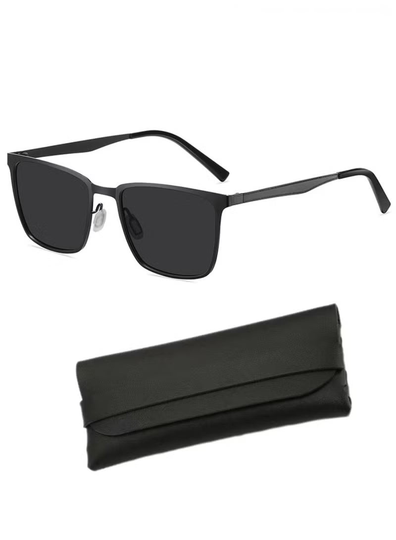 نظارات شمسية مستقطبة عصرية للرجال، نظارات شمسية بحماية من الأشعة فوق البنفسجية 400 بإطار معدني خفيف الوزن، نظارات شمسية عصرية مضادة للتوهج للرجال أثناء القيادة وصيد الأسماك ولعب الجولف - Image 1