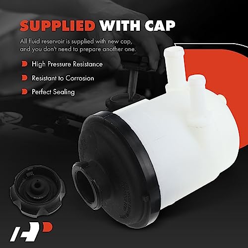 A-Premium Power Steering Reservoir/Tank with Cap Compatible with Hyundai Santa Fe 2001 2002 2003 2004 2005 2006, 2.4L 2.7L - Image 4