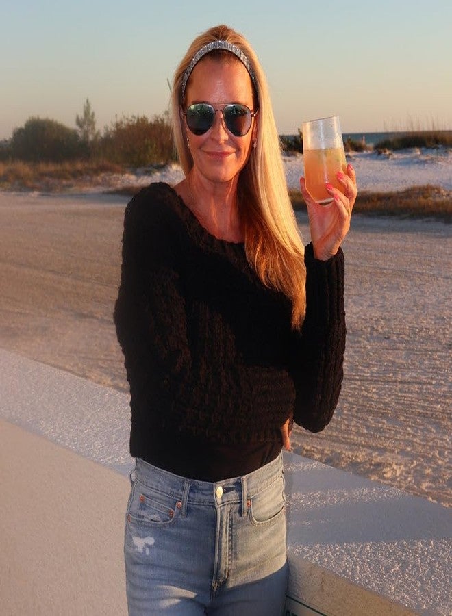 Sweaty Bands Womens Girls Headband for an Active Lifestyle - Non-Slip Grip Sweat-Wicking Velvet-Lined Rhinestone Sparkling Hairband - Bling Silver Beauty Silver 1-Inch - Image 2