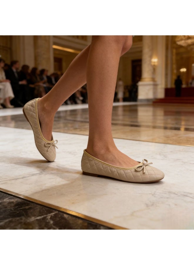 Women's Round Toe Ballet Flats Soft Faux Leather Bow Knot Casual Women's  flat Shoes - Image 5
