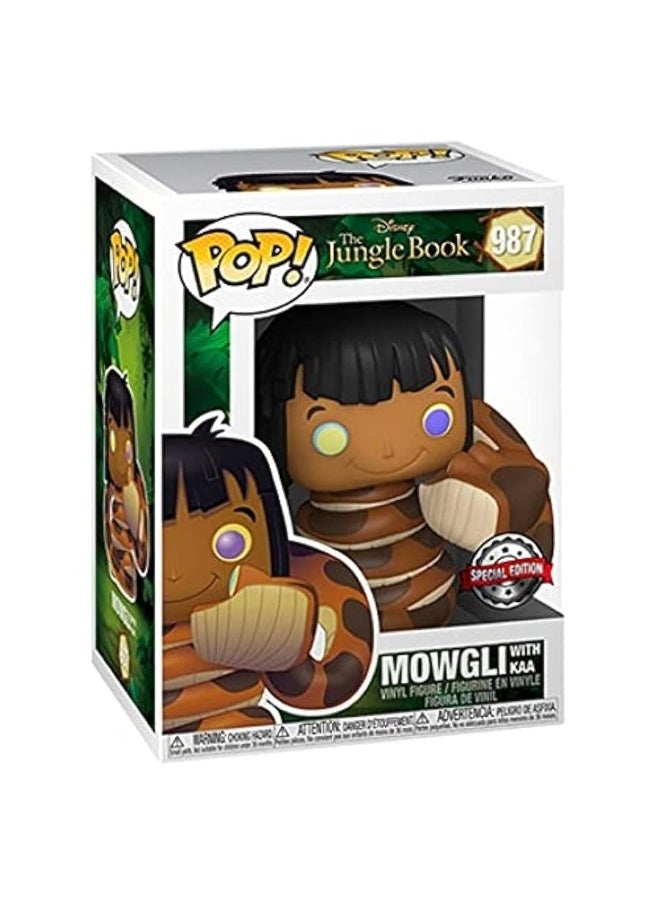 Funko Funko Pop The Jungle Book Mowgli with Kaa Vinyl Figure Special Edition Exclusive  - Image 4