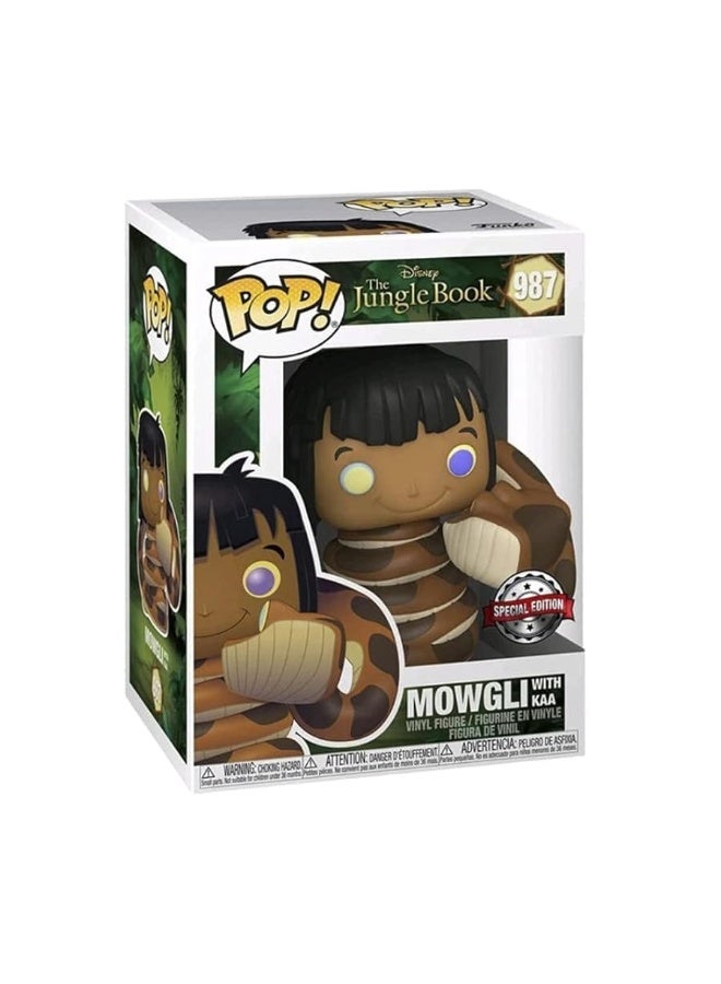 Funko Funko Pop The Jungle Book Mowgli with Kaa Vinyl Figure Special Edition Exclusive  - Image 3
