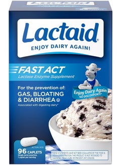 Fast Act Lactose Intolerance Relief Caplets With Lactase Enzyme, 96 Count - pzsku/Z63B6E39853B81E6FE5B1Z/45/_/1741065551/a6fd5695-7897-421c-aab0-907032ce3fe2