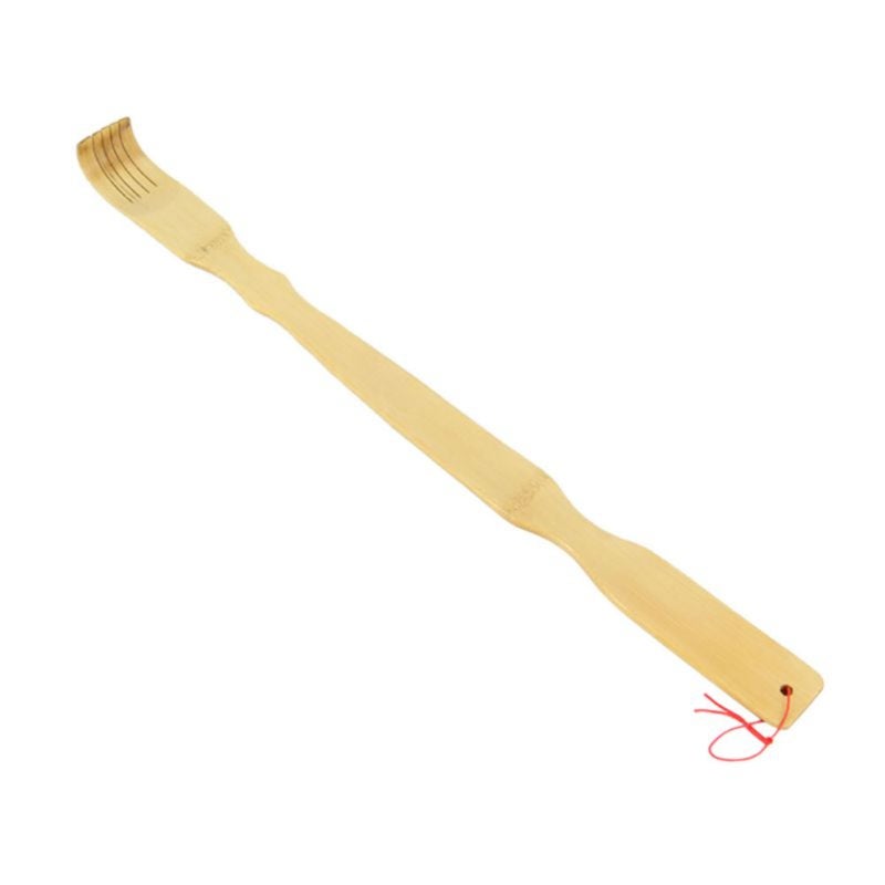 Bamboo Back Scratcher: 46.5*3.5*1cm Eco-Friendly Durable Construction - Ergonomic Comfortable Grip Body Massager Roller for Daily Personal Care, On-The-Go Relief & Muscle Relaxation - Image 1