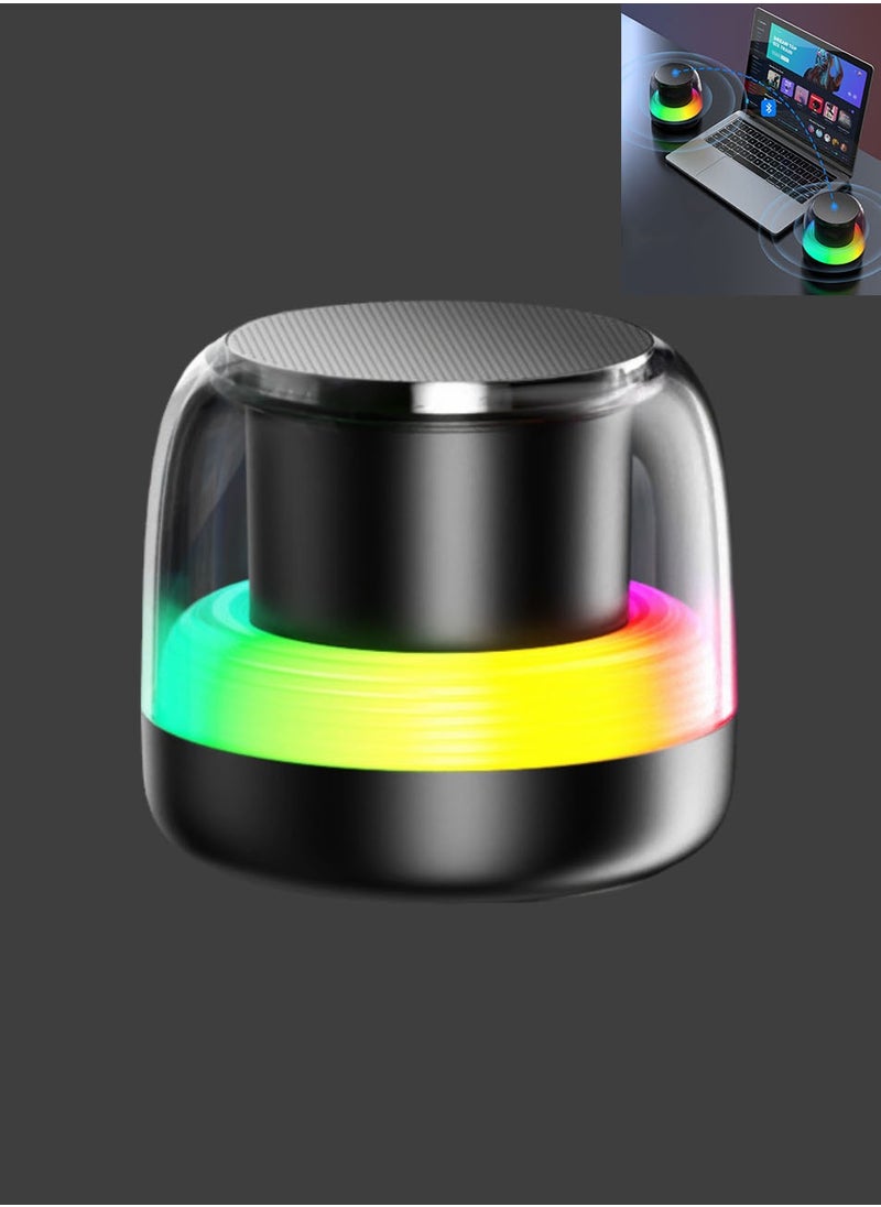 Joybos - The New Computer Notebook Mini Subwoofer Speaker, with Voice Broadcast, Card Slot Function, Wireless Bluetooth Speaker with USB Type-C Port, Is Easy to Carry. - Image 1