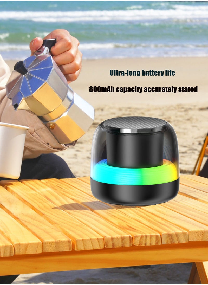 Joybos - The New Computer Notebook Mini Subwoofer Speaker, with Voice Broadcast, Card Slot Function, Wireless Bluetooth Speaker with USB Type-C Port, Is Easy to Carry. - Image 1