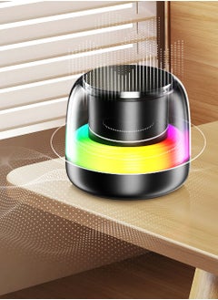 The New Computer Notebook Mini Subwoofer Speaker, with Voice Broadcast, Card Slot Function, Wireless Bluetooth Speaker with USB Type-C Port, Is Easy to Carry.