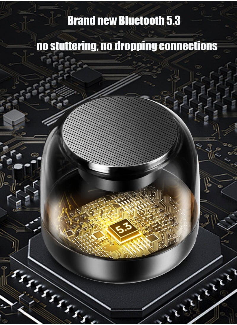 Joybos - The New Computer Notebook Mini Subwoofer Speaker, with Voice Broadcast, Card Slot Function, Wireless Bluetooth Speaker with USB Type-C Port, Is Easy to Carry. - Image 1