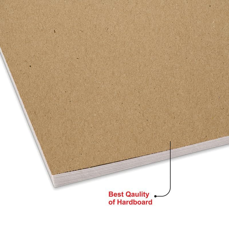 AccuPrints Notepad Blank White Notepad for Office and School Purpose with Kraft Paper Top Cover,90 Pages Size 9.5 x 7.25 inch with 90 Gsm Paper - Image 3