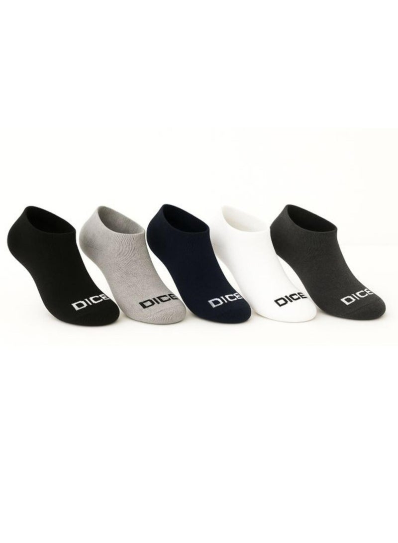 DICE Pack of 5 Cotton Socket Socks for Men - Image 1