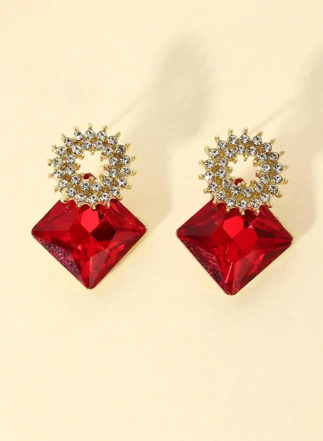 Take Two  Faux Gemstone Dangle Earrings for Women | Best Price UAE