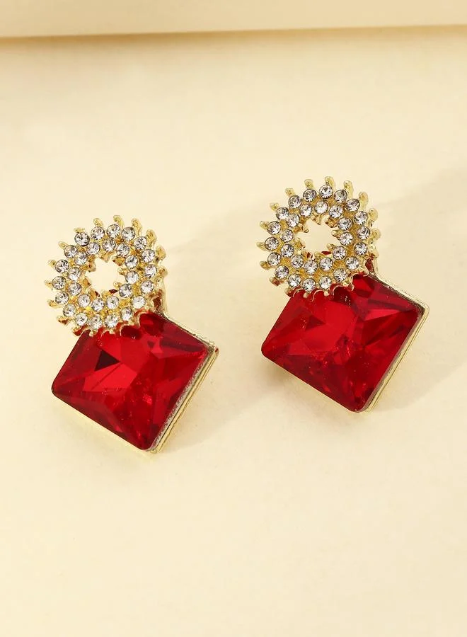 Take Two Faux Gemstone Dangle Earrings