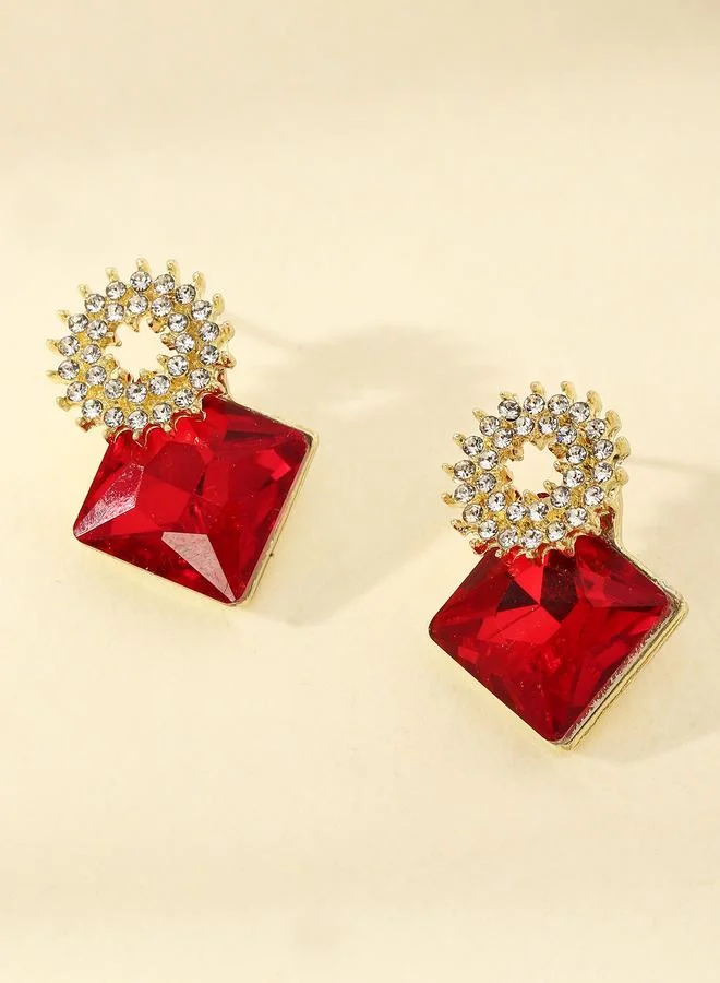 Take Two  Faux Gemstone Dangle Earrings for Women | Best Price UAE