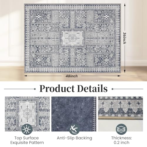 Lreedy Office Chair Mat for Hardwood Floor Tile Floor36X 48 Heavy Duty Desk Chair Mat for Hard Floors Under Desk Rug for Rolling Computer ChairAnti SlipLow Pile Carpet Floor ProtectorGrey - Image 3